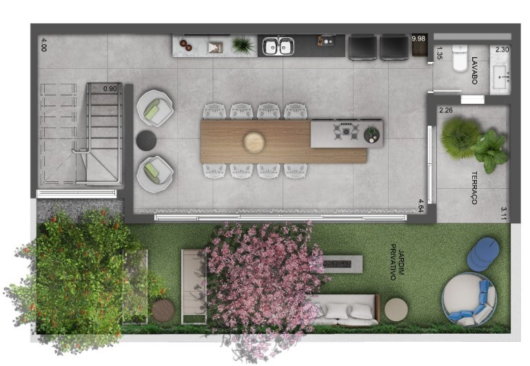 Planta cobertura superior