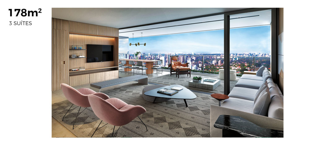 Edifício Alameda Jardins - 100m a 250m - 3 suítes - Av. Rebouças