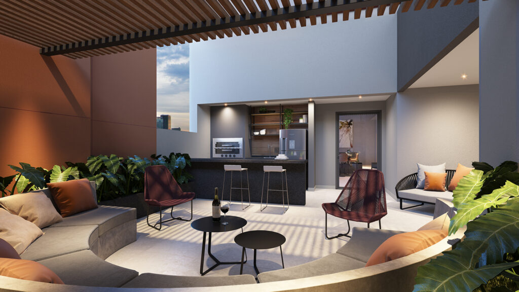 Estilo Chácara Sto. Antônio ,imóvel novo, 72m² à 120m² 2 e 3 quartos, 3 suítes, Mac, 2 vagas, Rua Estilo barroco