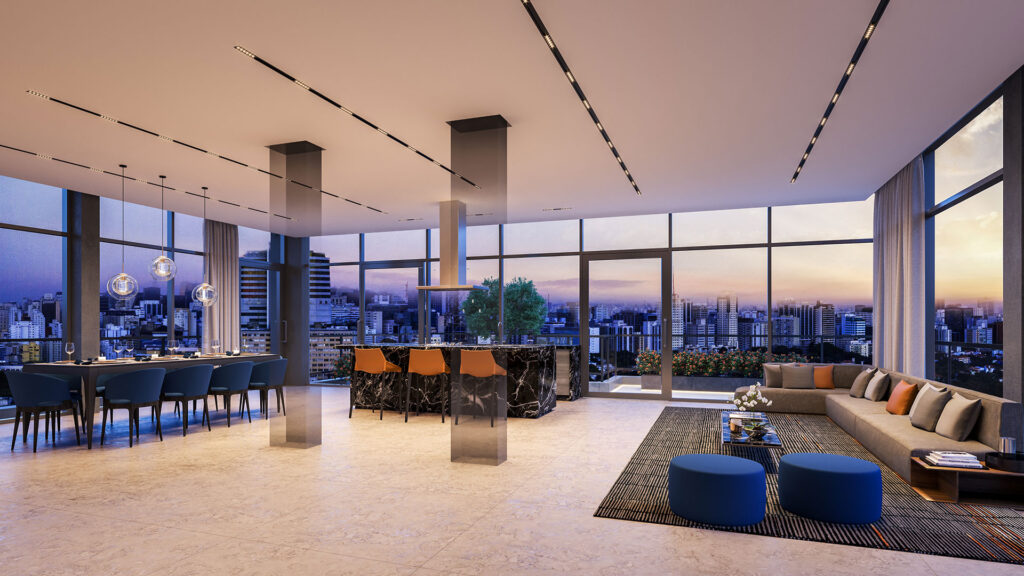 Sky Pinheiros Arruda Alvim - Studio - Alto padrão - 25m² a 30m² - USP