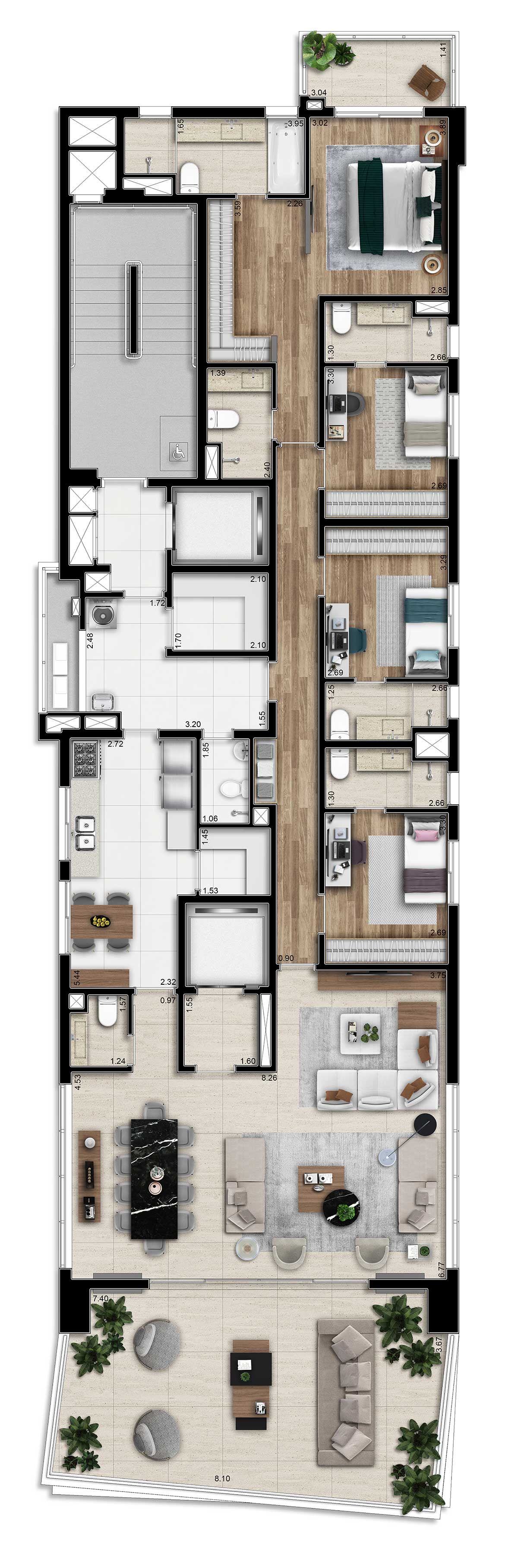 Planta Tipo 246m