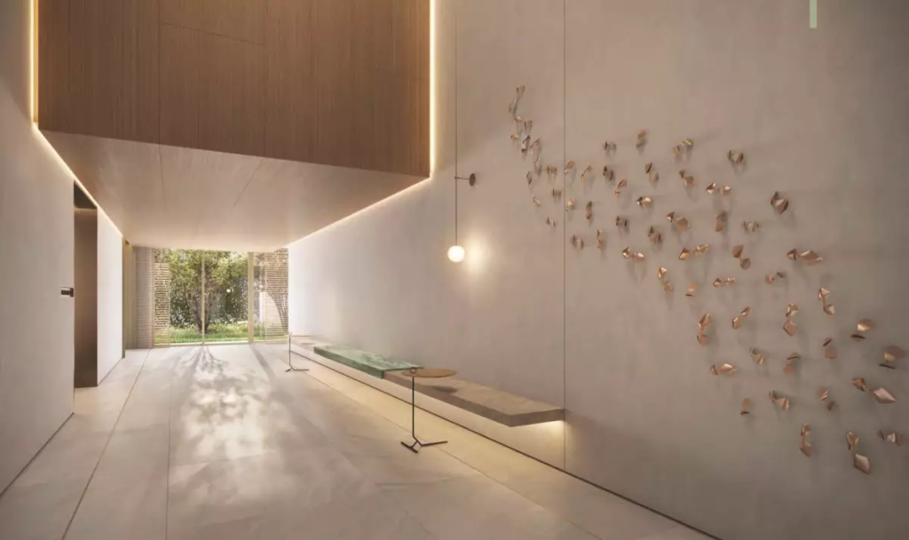 Altier Moema Jauaperi, torre única, 22 andares, 2 por andar, 157m² , 3 suítes, cobertura 258m², 3 suítes, 3 vagas