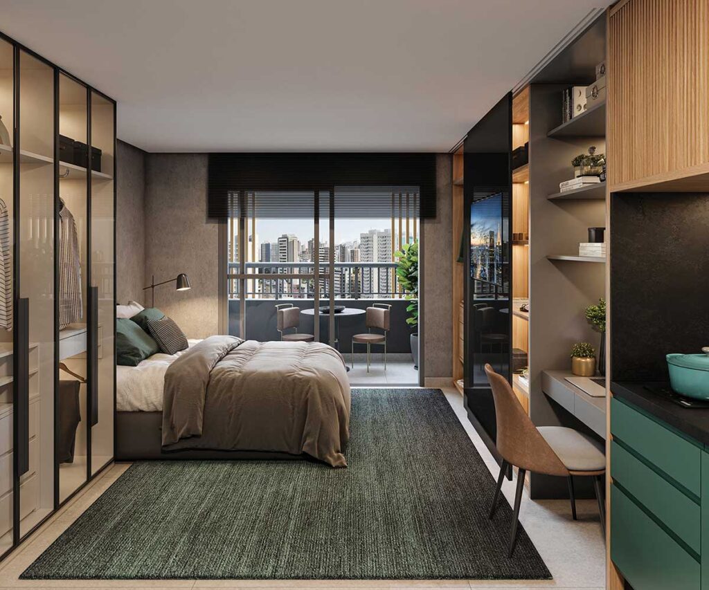 Apartamento Rua Borges Lagoa - 25m² a 65m² - 1 suíte - 1 vaga