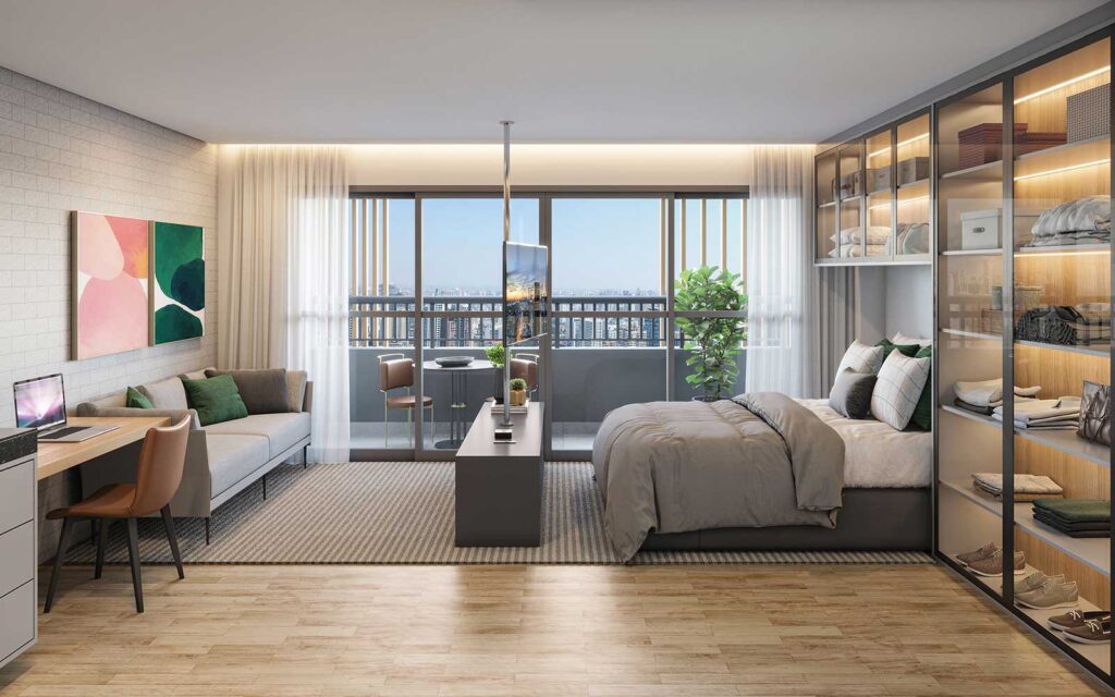 Apartamento Rua Borges Lagoa - 25m² a 65m² - 1 suíte - 1 vaga