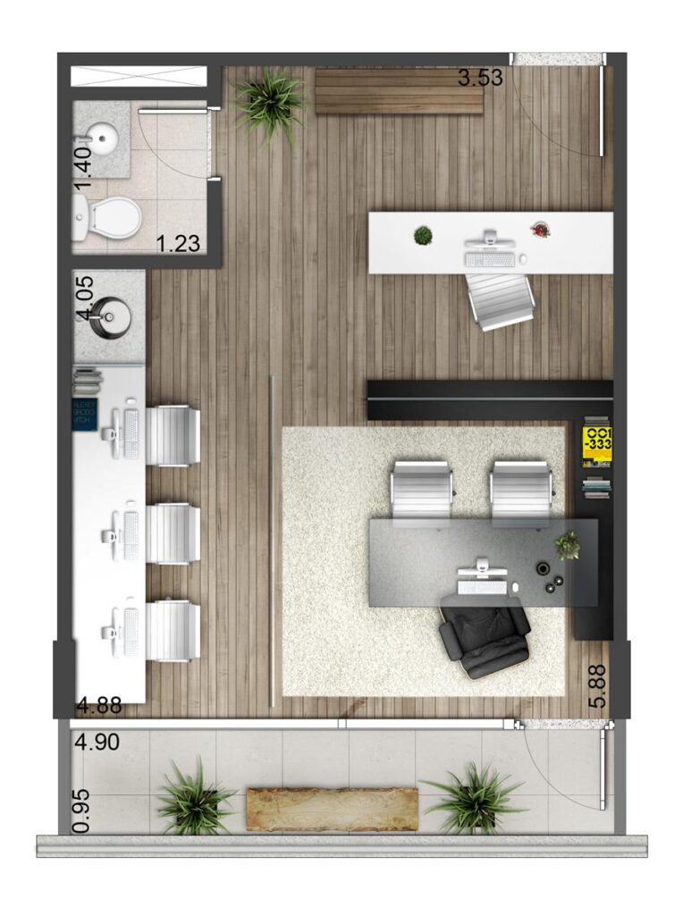 Urbanity Chácara Santo Antônio - Sala Comercial - 30 a 98m² - 2 vagas