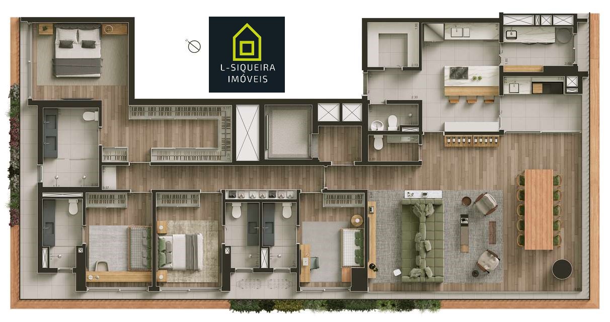 Planta 245m² - Padrão
