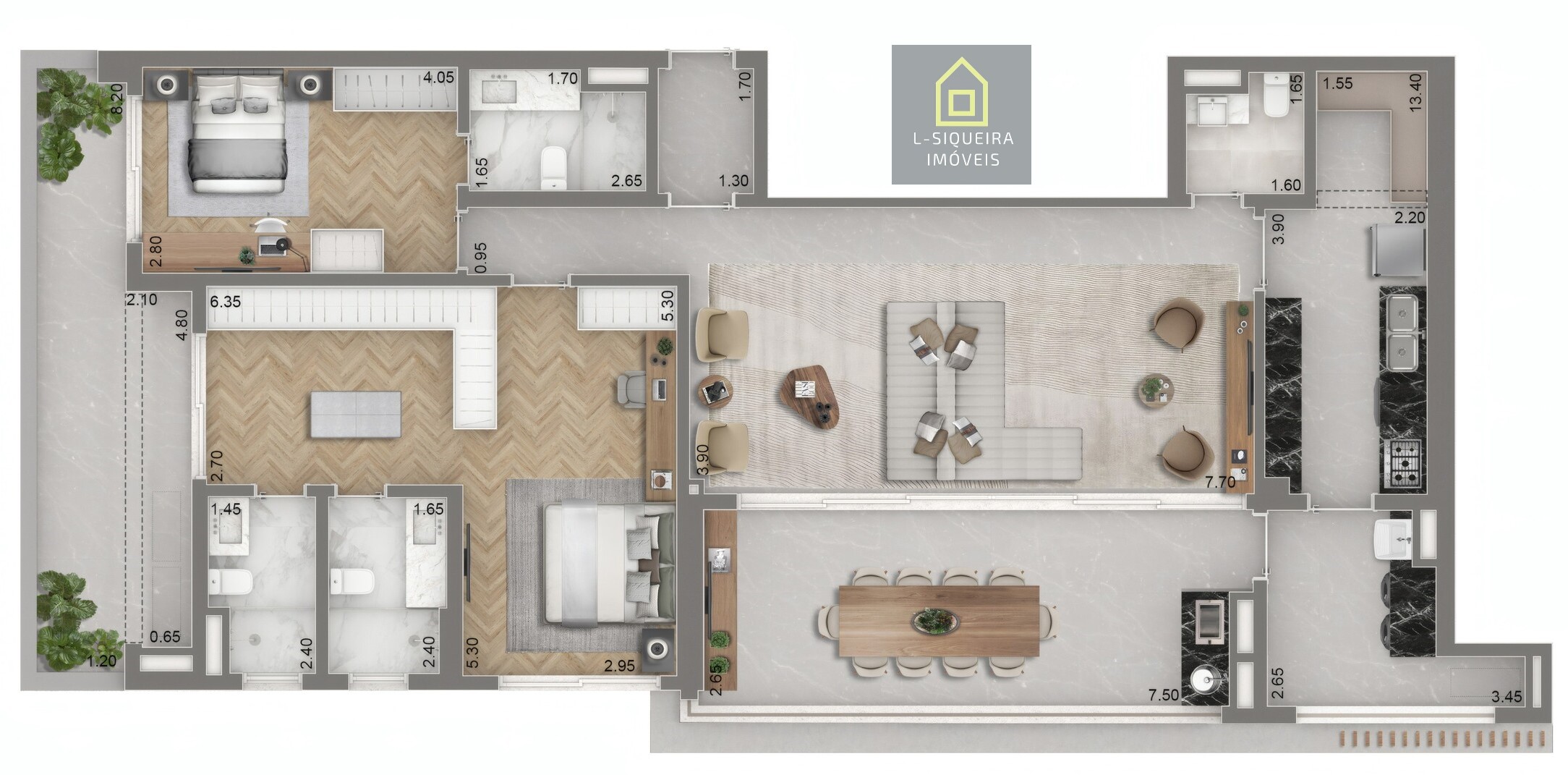 Planta Garden 165m²