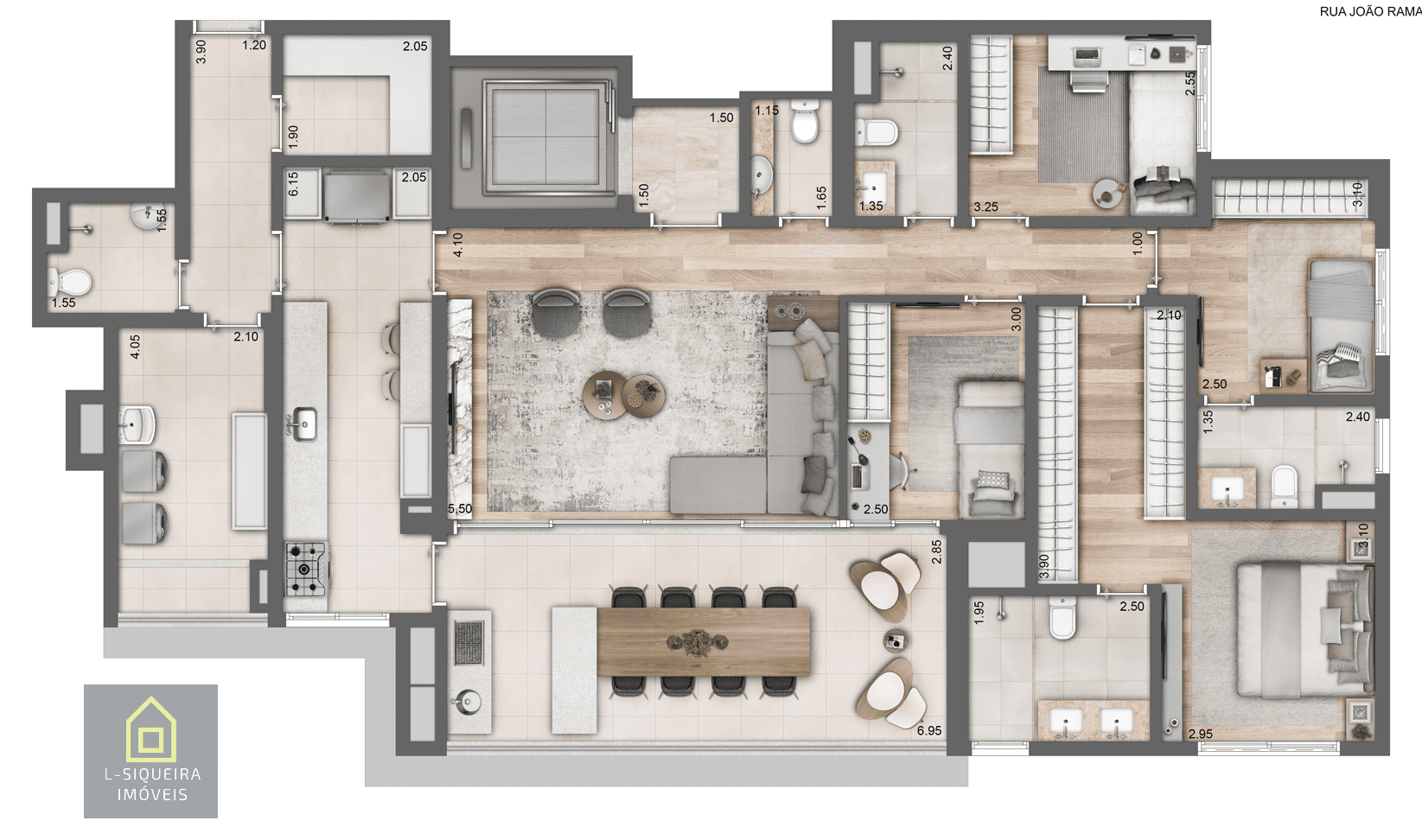 Planta 162m² - Tipo