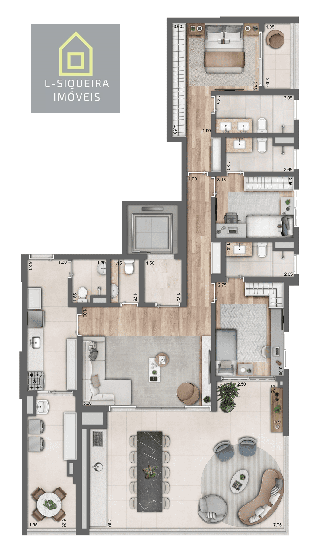 Planta 167m² 
