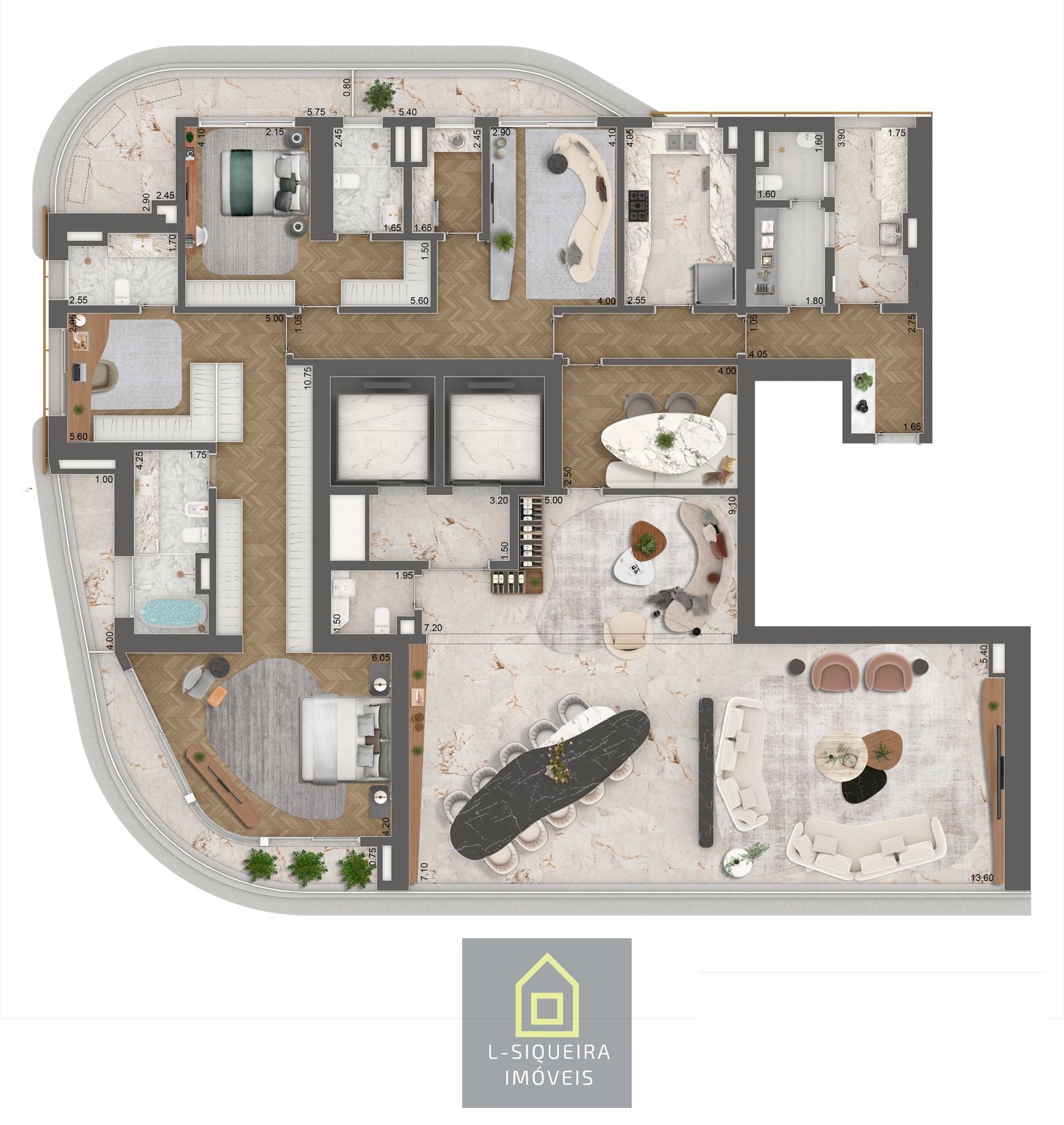Planta 339m² - Opção 1
