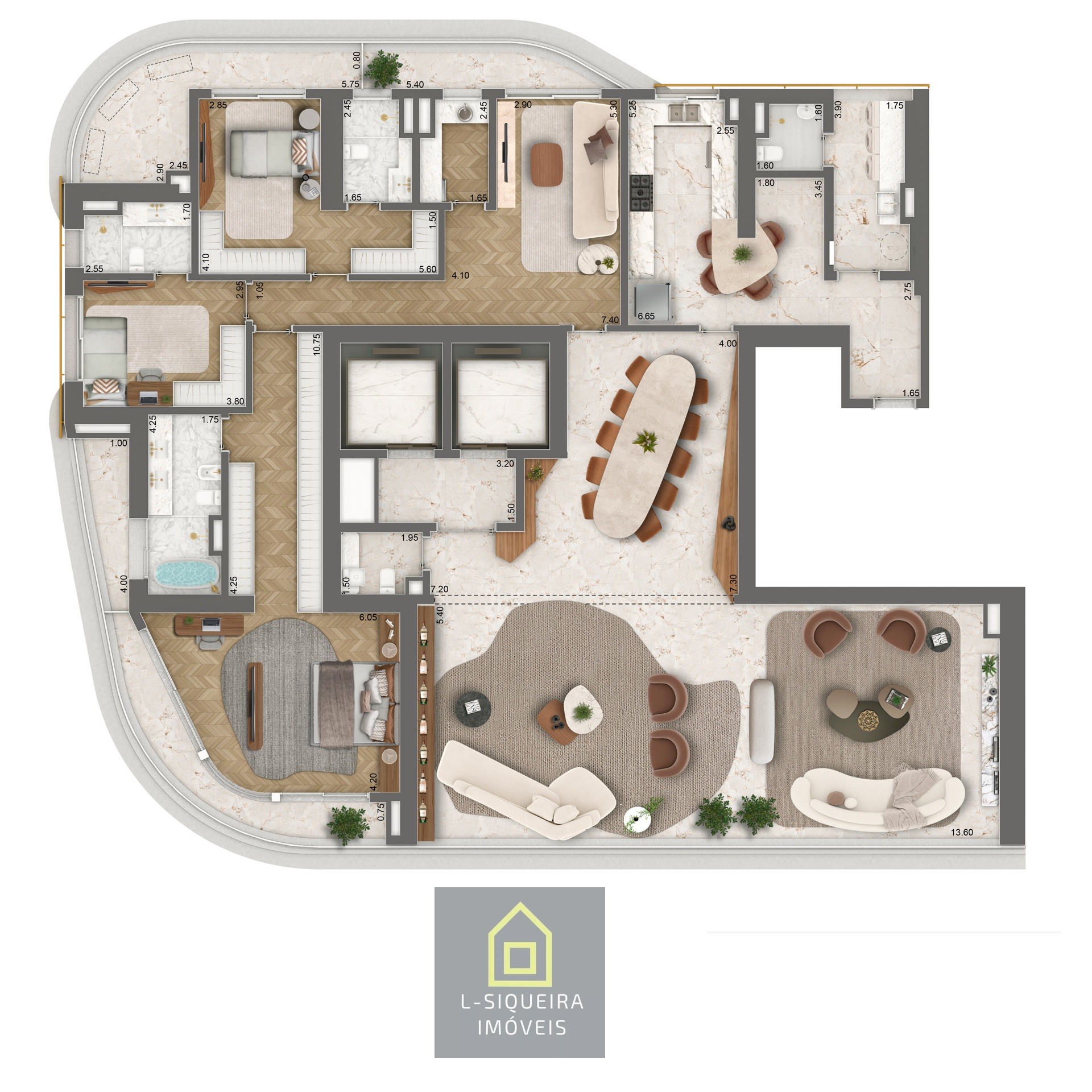 Planta 339m² - Opção 2