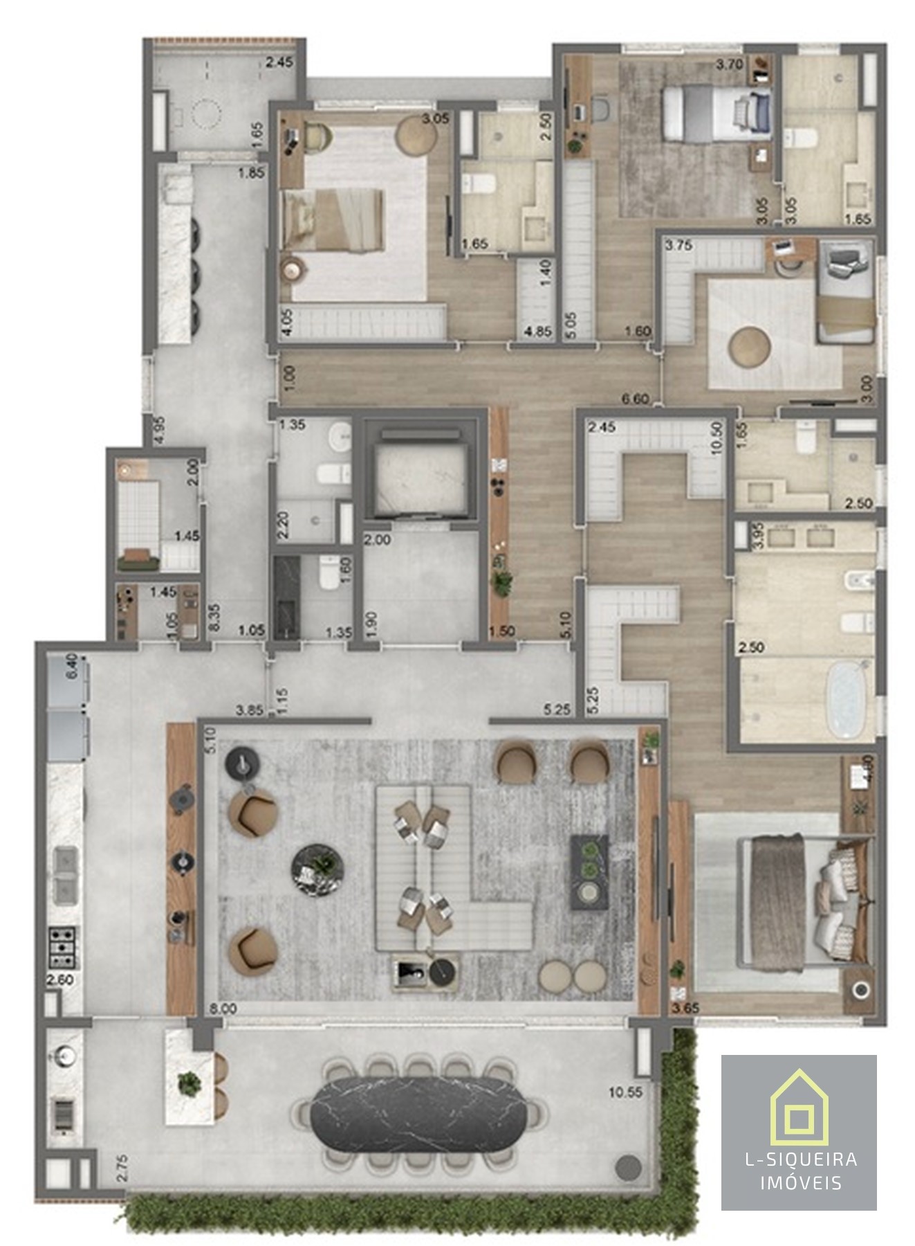 Planta 272m²