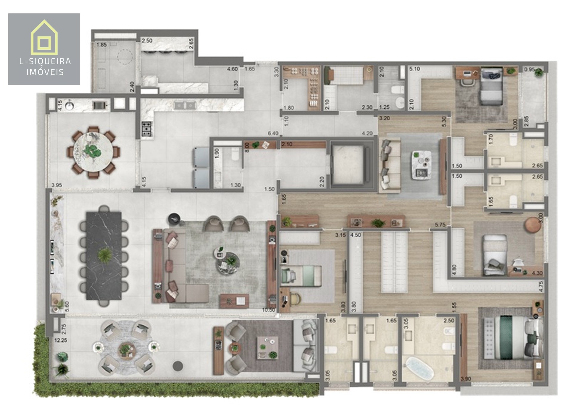 Planta 355m²